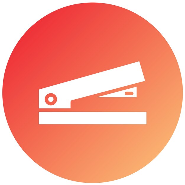 Estilo del icono de la grapadora de diseño vectorial