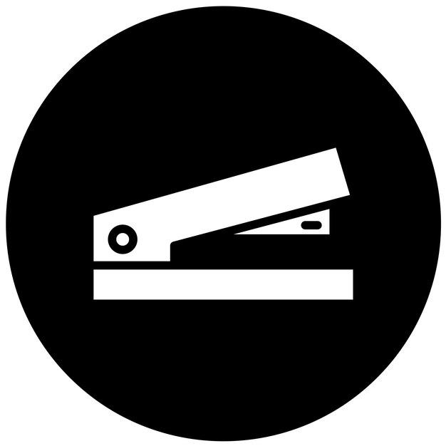 Estilo del icono de la grapadora de diseño vectorial
