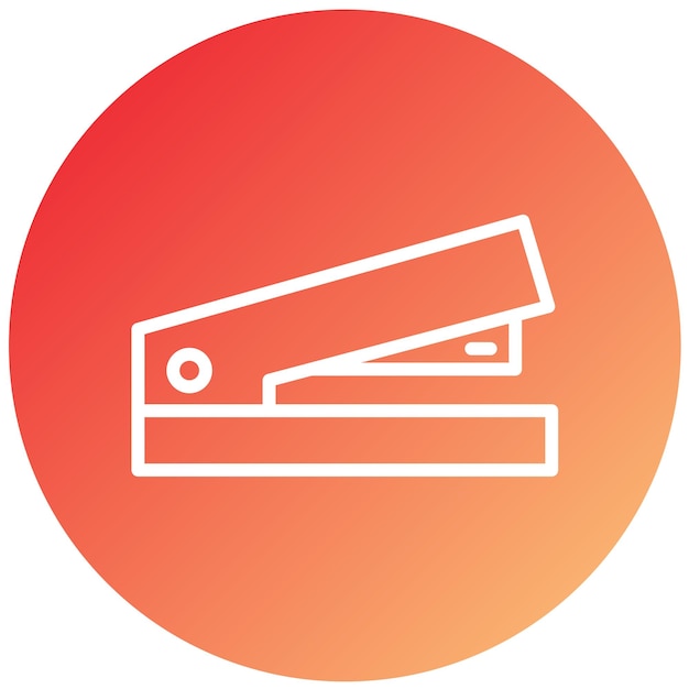 Estilo del icono de la grapadora de diseño vectorial