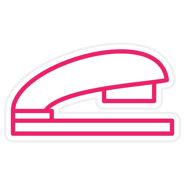Estilo del icono de la grapadora de diseño vectorial