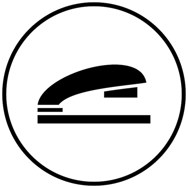 Estilo del icono de la grapadora de diseño vectorial