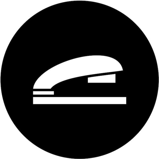 Estilo del icono de la grapadora de diseño vectorial