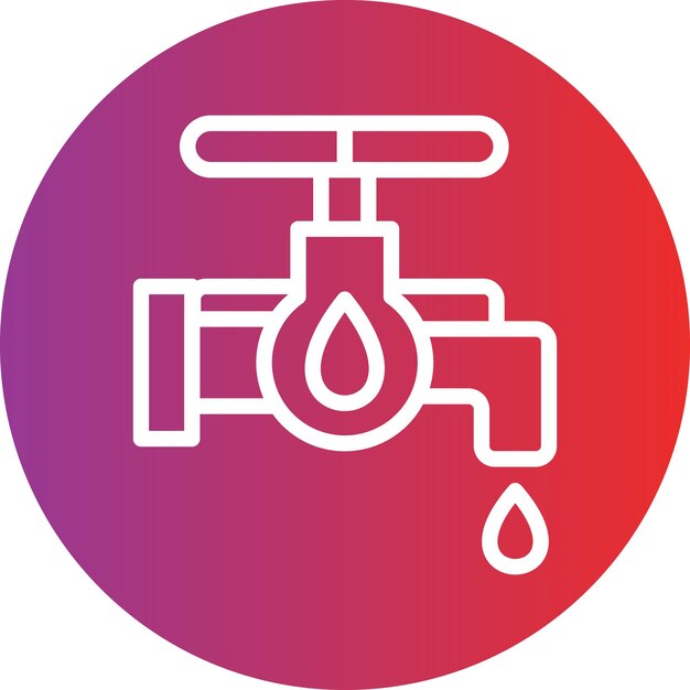 Estilo del icono del grifo de aceite