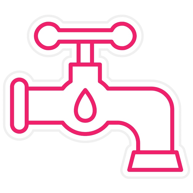 Estilo del icono del grifo de aceite
