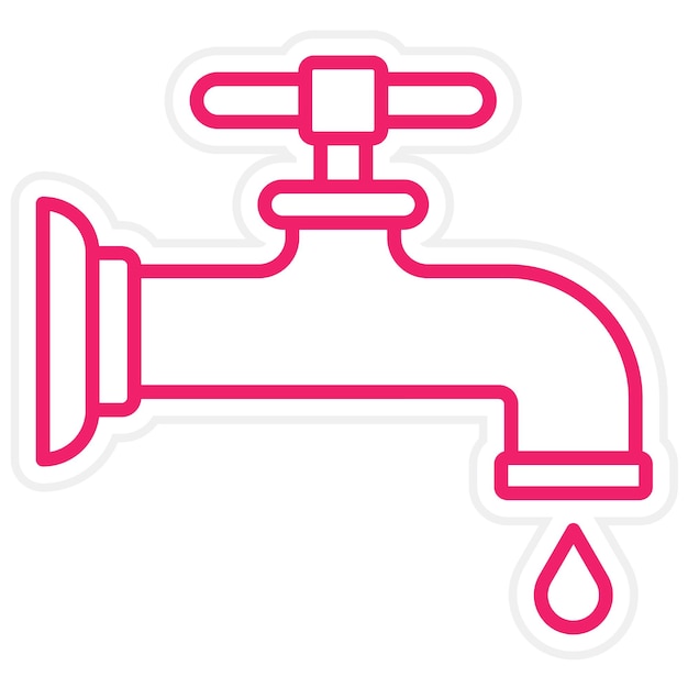 Estilo del icono del grifo de diseño vectorial