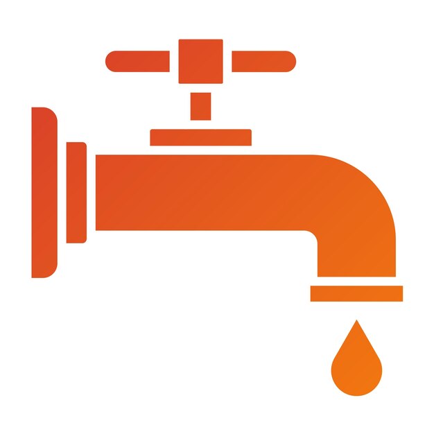 Estilo del icono del grifo de diseño vectorial