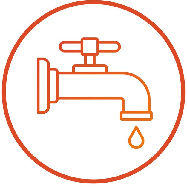 Estilo del icono del grifo de diseño vectorial