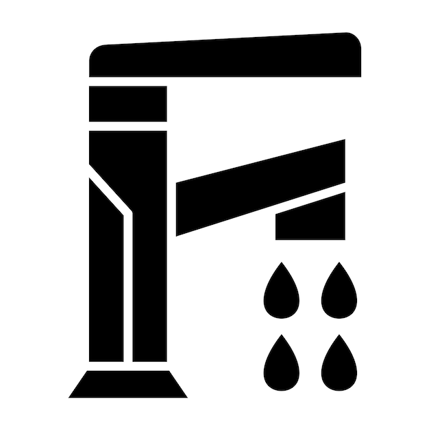 Estilo del icono del grifo de diseño vectorial