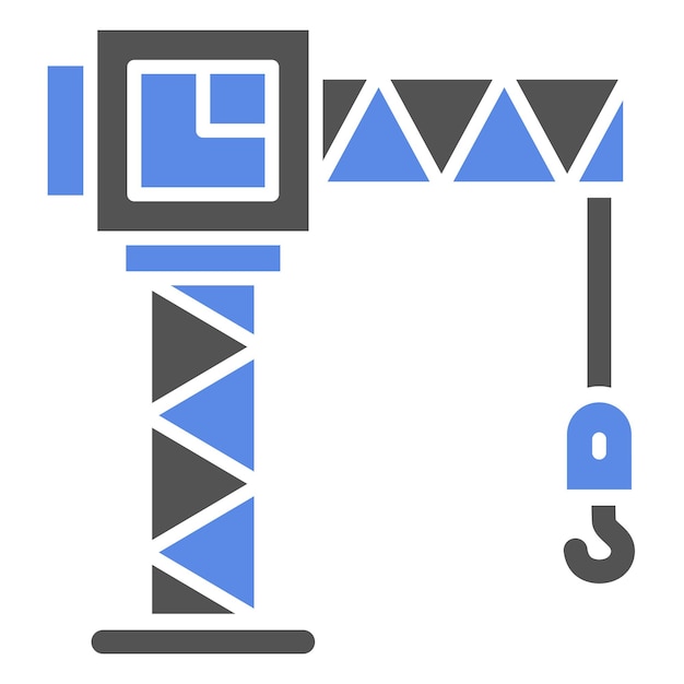 Estilo del icono de la grúa de la torre