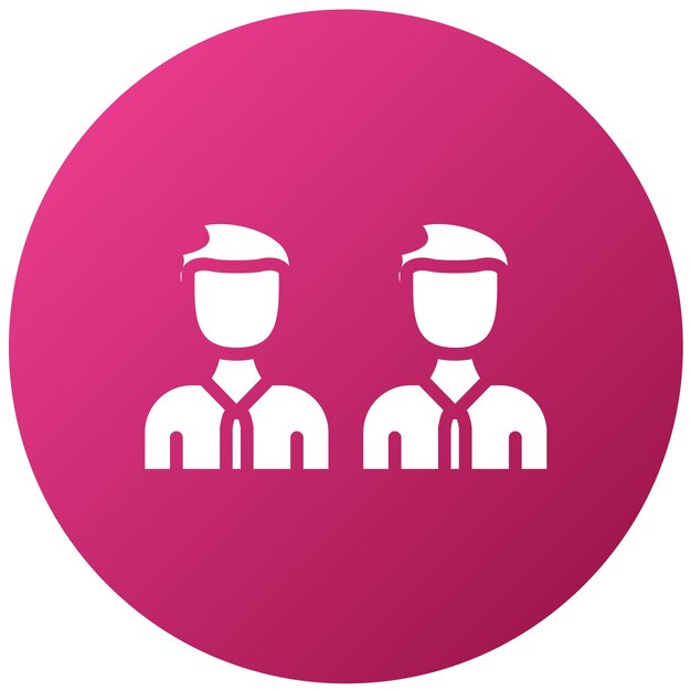 Estilo del icono del grupo de apoyo al diseño vectorial