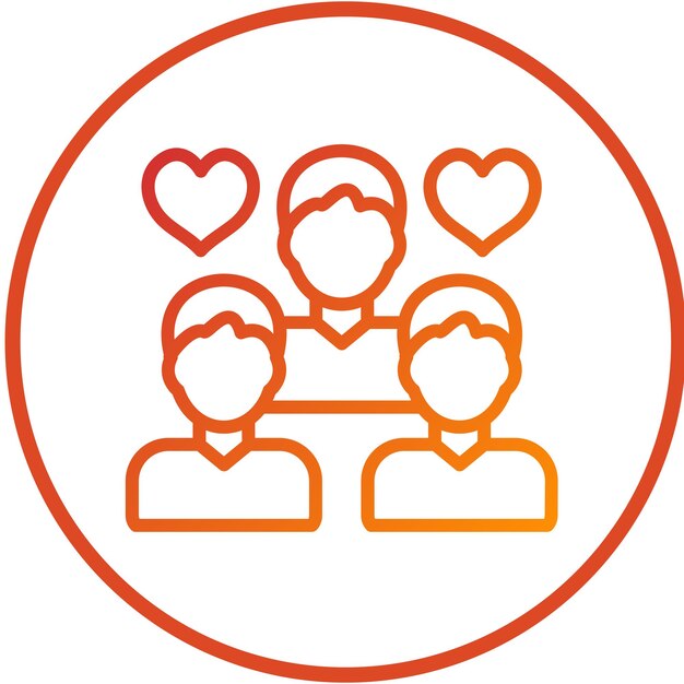 Estilo del icono del grupo de bienestar de diseño vectorial
