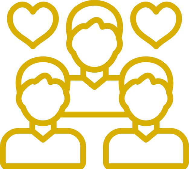 Estilo del icono del grupo de bienestar de diseño vectorial