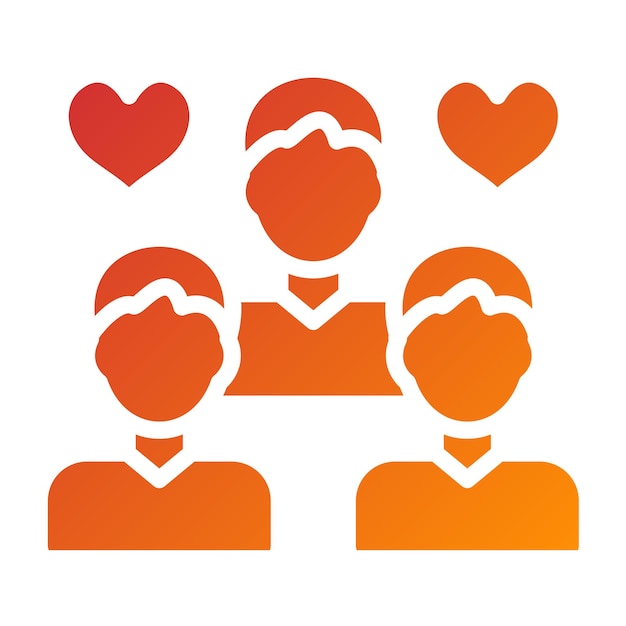 Estilo del icono del grupo de bienestar de diseño vectorial