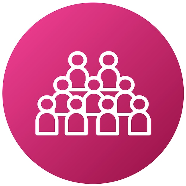 Estilo del icono del grupo de diseño vectorial