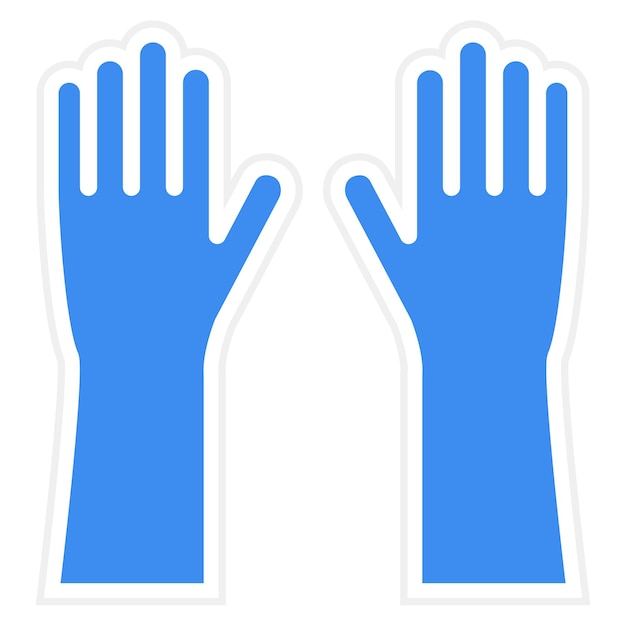 Estilo del icono de los guantes