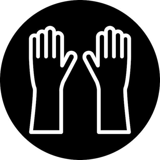 Estilo del icono de los guantes