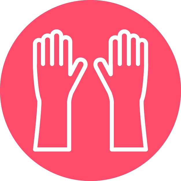 Estilo del icono de los guantes