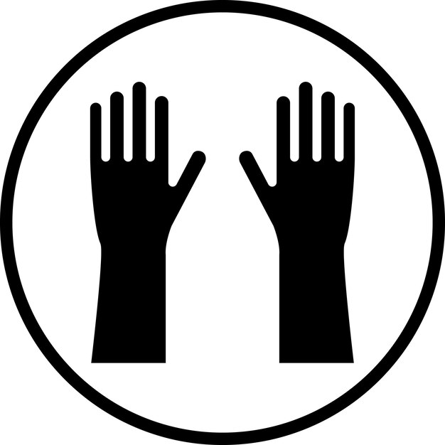 Estilo del icono de los guantes