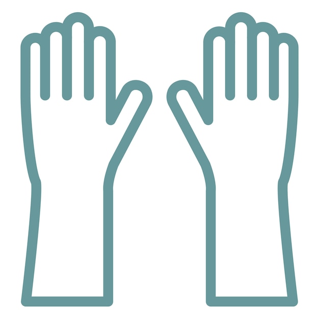 Estilo del icono de los guantes