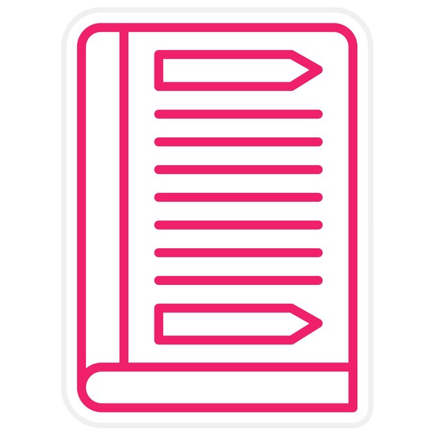 Estilo del icono de la guía de diseño vectorial