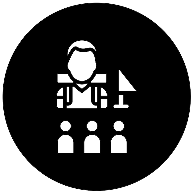 Estilo de icono guiado por diseño vectorial
