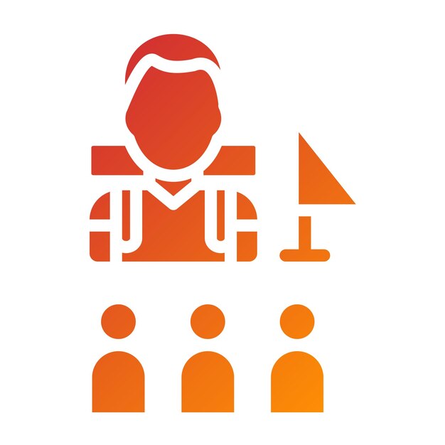 Estilo de icono guiado por diseño vectorial