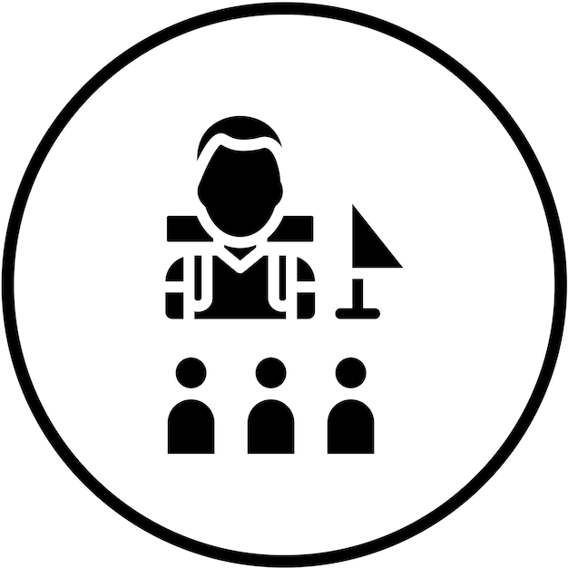 Estilo de icono guiado por diseño vectorial