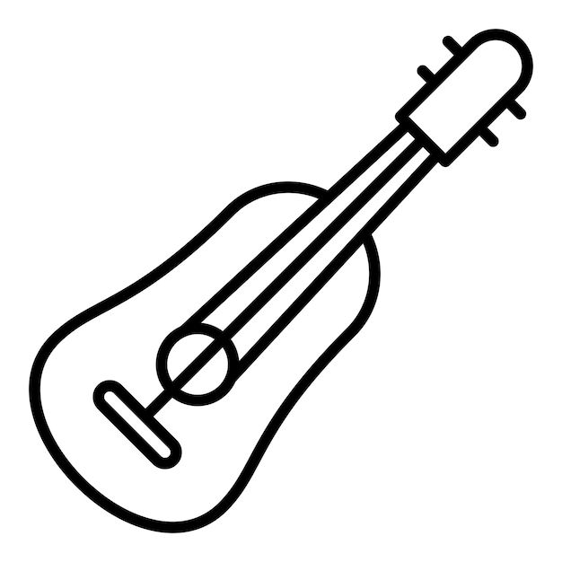 Estilo del icono de la guitarra