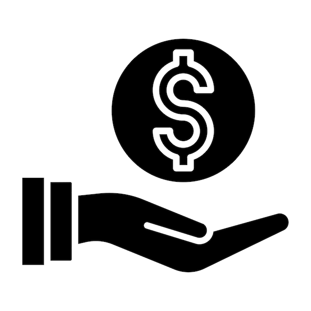 Estilo del icono de habilitación de ventas de diseño vectorial