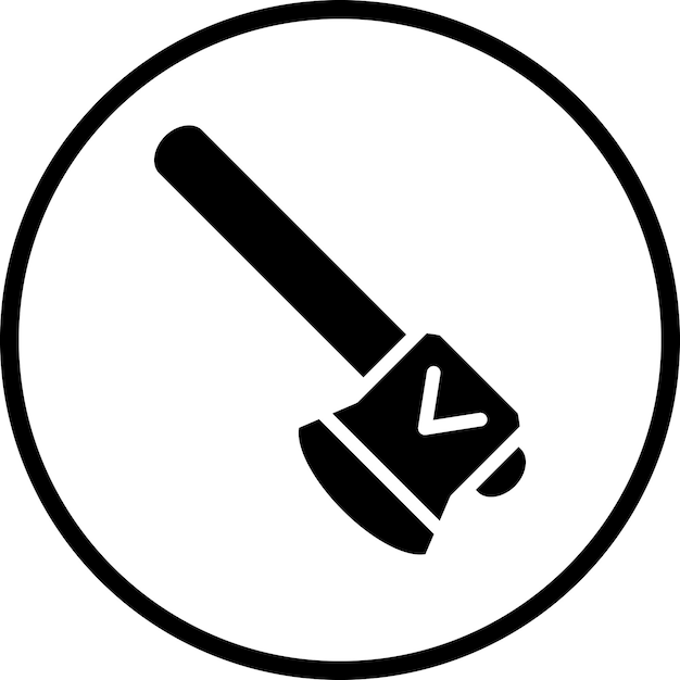 Estilo del icono del hacha