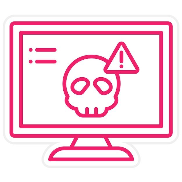 Estilo de icono hackeado por computadora