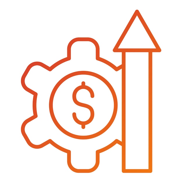Estilo de icono de hacking de crecimiento de diseño vectorial