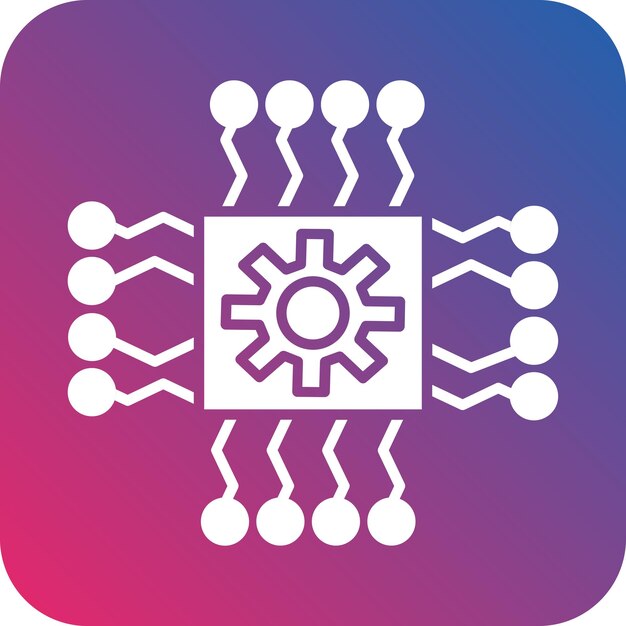 Estilo de icono de hardware de diseño vectorial