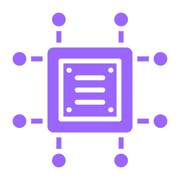 Estilo de icono de hardware de diseño vectorial