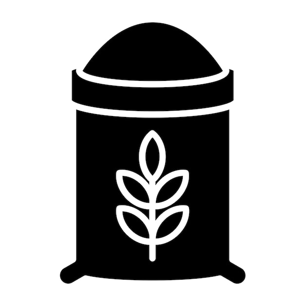 Estilo del icono de la harina de diseño vectorial