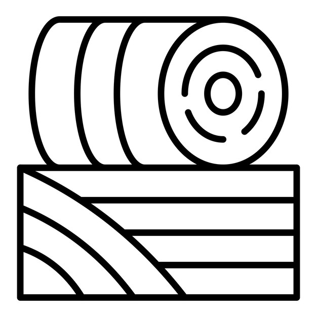 Estilo del icono de Hay Bale