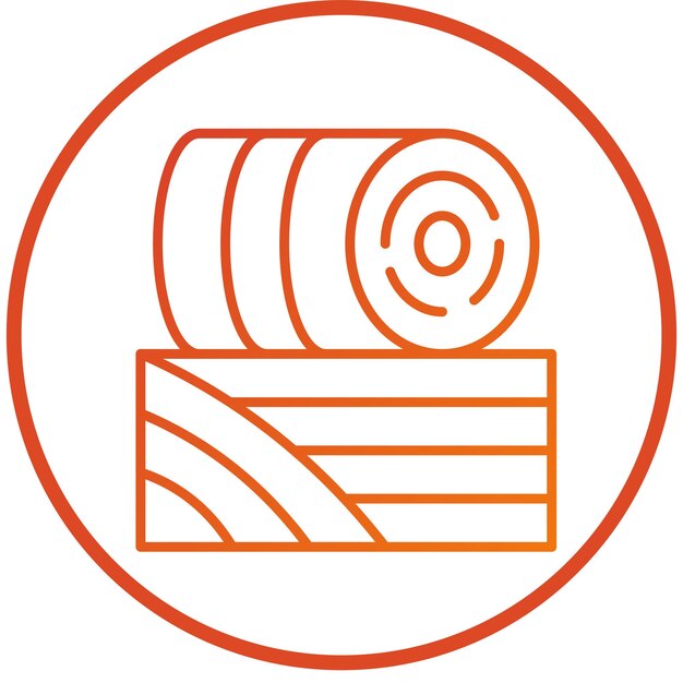 Estilo del icono de Hay Bale