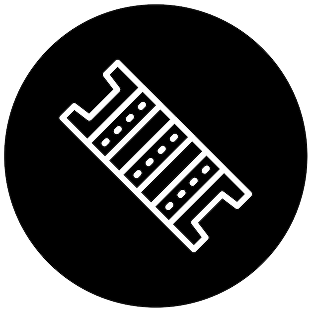 Estilo del icono del haz de diseño vectorial