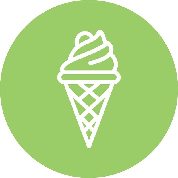 Vector estilo del icono del helado