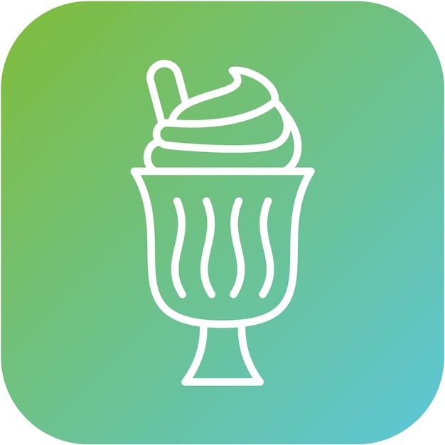 Estilo del icono del helado