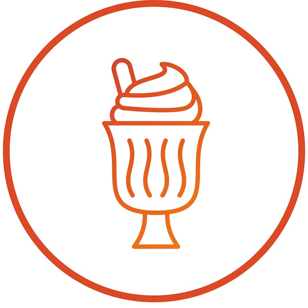 Estilo del icono del helado