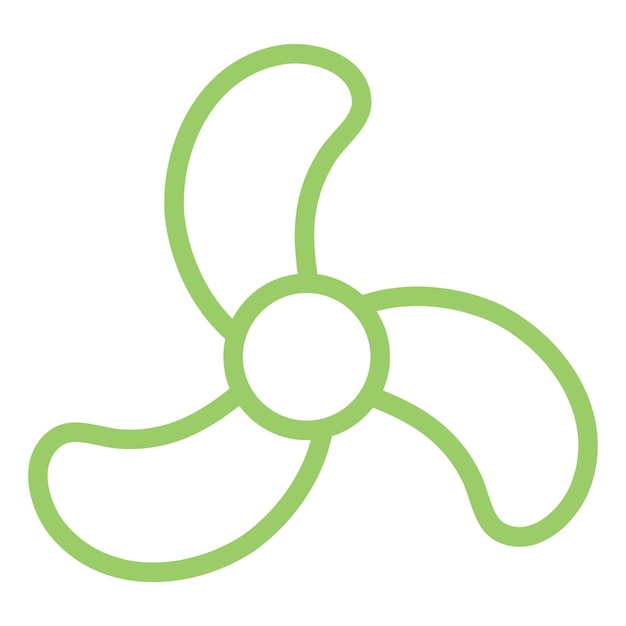 Estilo del icono de la hélice de diseño vectorial