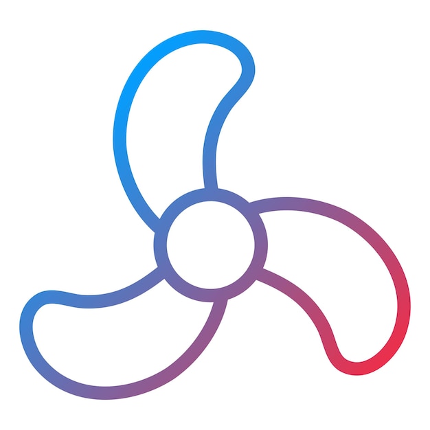 Estilo del icono de la hélice de diseño vectorial