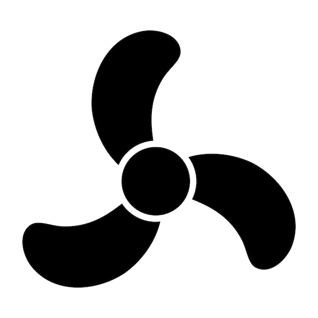 Estilo del icono de la hélice de diseño vectorial