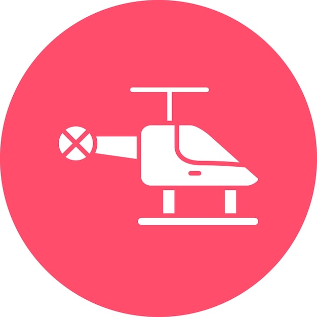 Estilo de icono de helicóptero de diseño vectorial