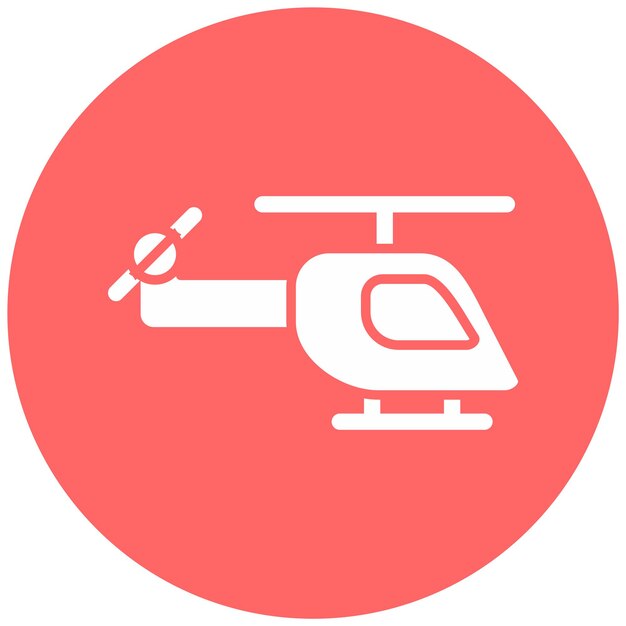 Estilo de icono de helicóptero de diseño vectorial