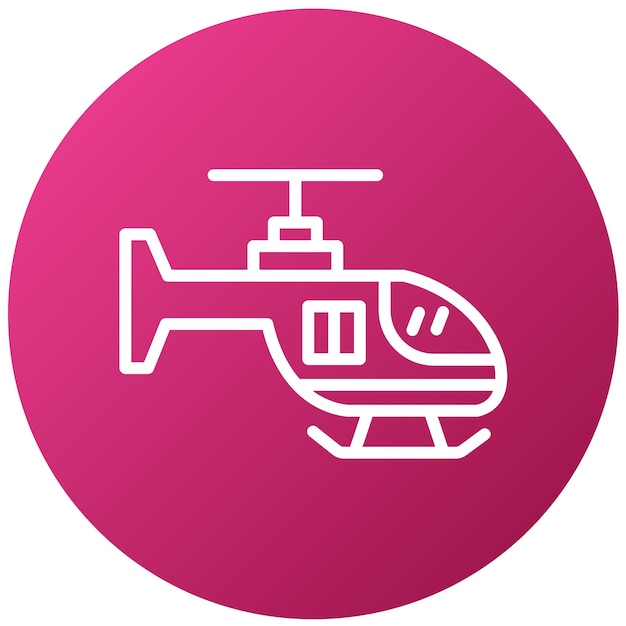 Estilo de icono de helicóptero de diseño vectorial