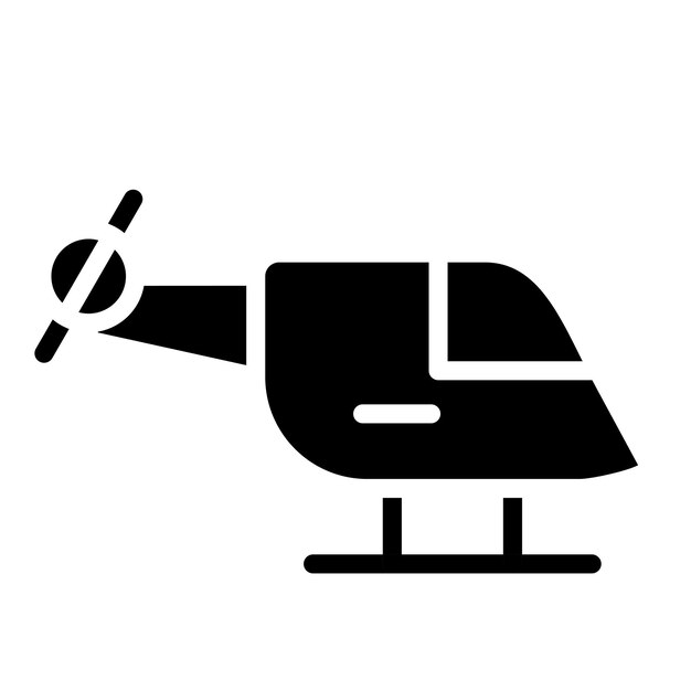 Estilo del icono del helicóptero