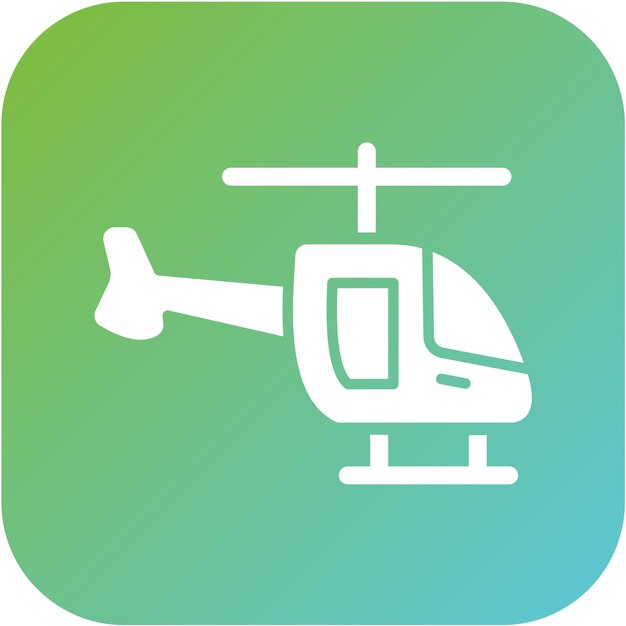 Estilo del icono del helicóptero