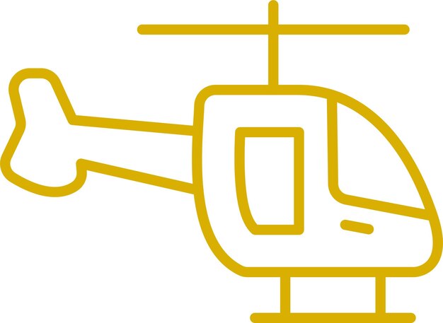 Estilo del icono del helicóptero